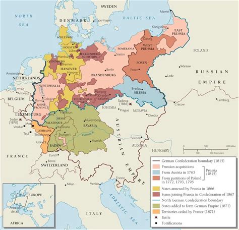 Map of Prussia 1763-1871 : MapPorn | Germany map, Europe map ...