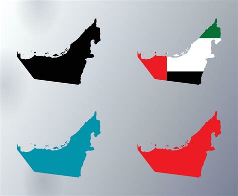 Vector illustration of dubai map on a white gradient background ...