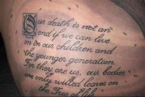 Tattoo Quotes - tattoo-quotes-our death is not an end - TattooViral.com | Your Number One source ...