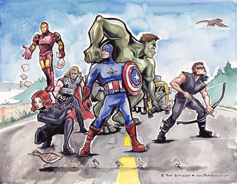 Avengers Fan Art! by MaryDoodles on DeviantArt