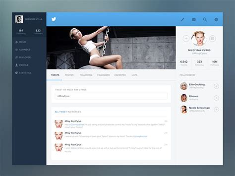 Twitter profile concept | Redesign, Interactive design, Social media