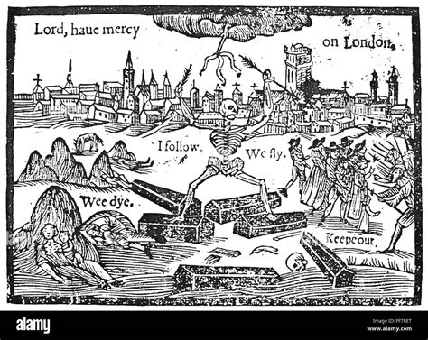 PLAGUE OF LONDON, 1665. /n'Lord, have mercy on London.' Contemporary ...