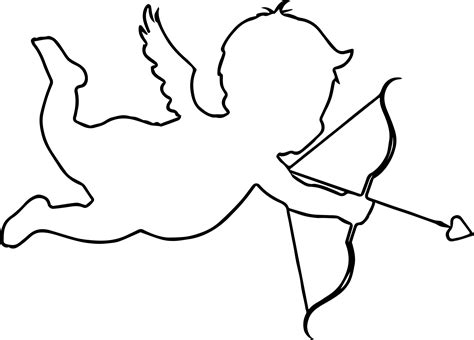 Cupido Outline Coloring Page – Wecoloringpage.com