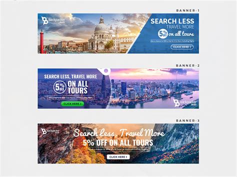 Travel Banner Design Ideas - GWD | Travel & Tourism Banners - 7 Sizes ...