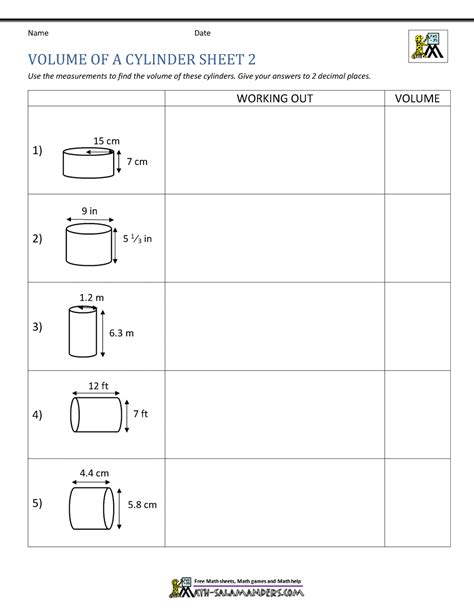 Volume of a Cylinder Calculator