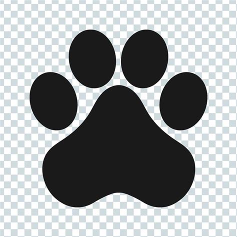 Cat paw vector. footprint icon. cartoon character symbol illustration. Color editable 8134149 ...