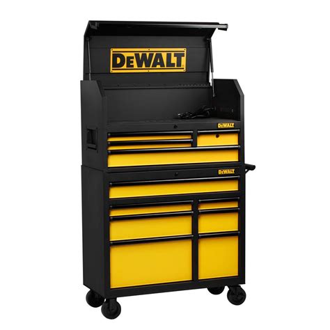 DEWALT 40 in. 11-Drawer Rolling Bottom Tool Cabinet and Top Tool Chest ...