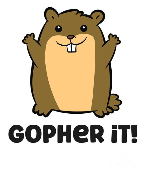 Gopher It Funny Gopher Tapestry - Textile by EQ Designs - Fine Art America