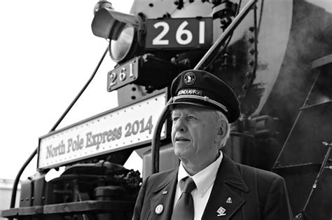 North Pole Express | GN conductor Gary Nelson scans the trac… | Flickr