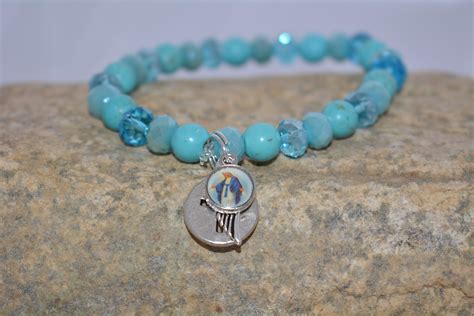 Virgin Mary Bracelet Religious Bracelet Blessed Virgin - Etsy