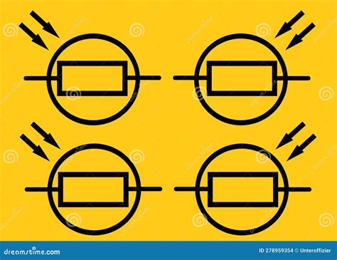 Light-Dependent Resistor. Electronic Symbol Of Illustration Of Basic ...