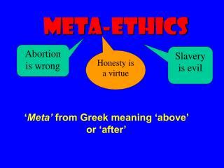 PPT - Meta-Ethics PowerPoint Presentation, free download - ID:6408874