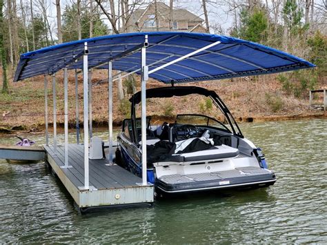 Dorado SS Single Sided Boat Dock Cover by SlipSki Solutions