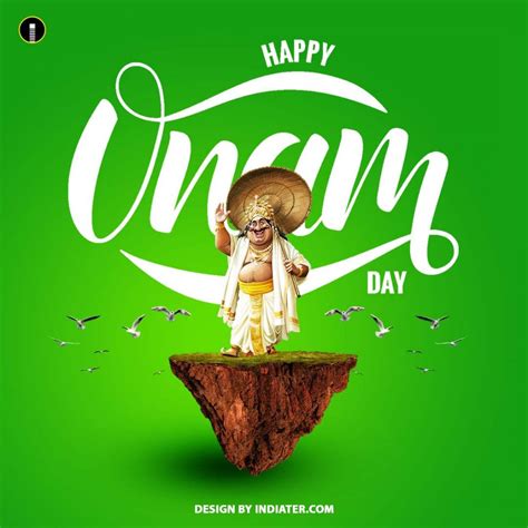 Mahabali with Creative Happy Onam Wishes Image Banner Free PSD Template - Indiater