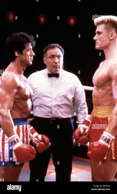 ROCKY IV (1985) SYLVESTER STALLONE, DOLPH LUNDGREN RK4 087 Stock Photo - Alamy