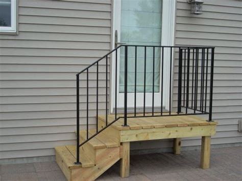 Mobile stairs with metal handrail | Mobile home porch, Mobile home ...