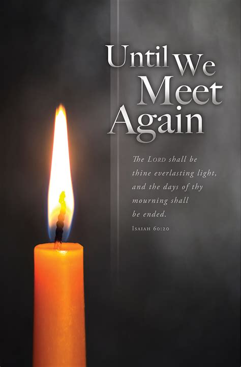 Until We Meet Again Funeral Bulletin (Package of 1 | Cokesbury