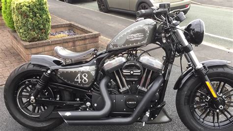 Harley 48 Custom Bobber fully loaded 2016 - YouTube