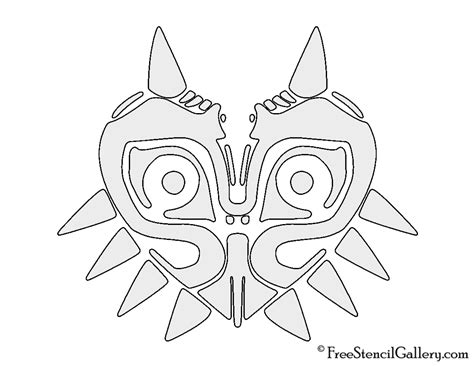 The Legend of Zelda - Majora's Mask Stencil | Free Stencil Gallery