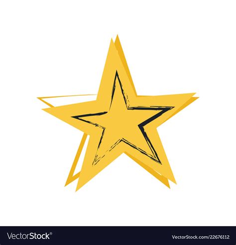 Star symbol of greatness Royalty Free Vector Image