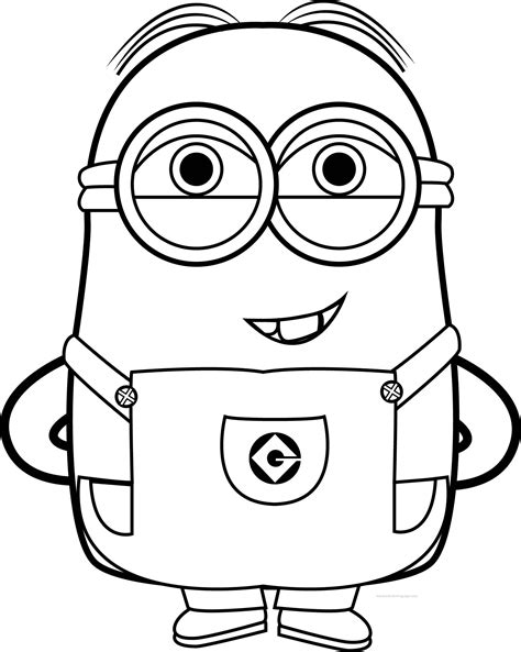 Cute Minion Coloring Pages at GetColorings.com | Free printable colorings pages to print and color