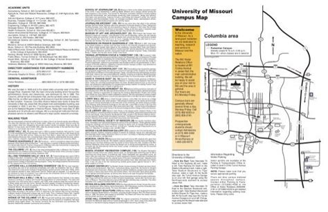 University of Missouri Campus Map - Printing Services - University of ...