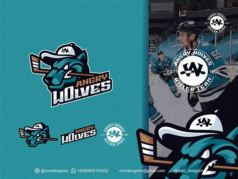 Wolves Hockey Logo by over_designnn on Dribbble