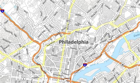 Map of Philadelphia, Pennsylvania - GIS Geography