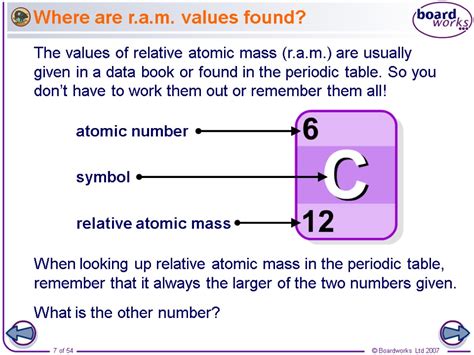 AMOUNT OF SUBSTANCE Relative atomic, molecular and formula