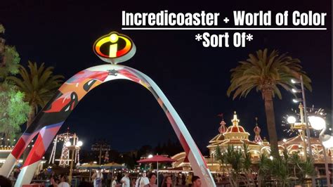 Incredicoaster & World of Color | Ride Footage | Bonus Fireworks | Disney California Adventure ...