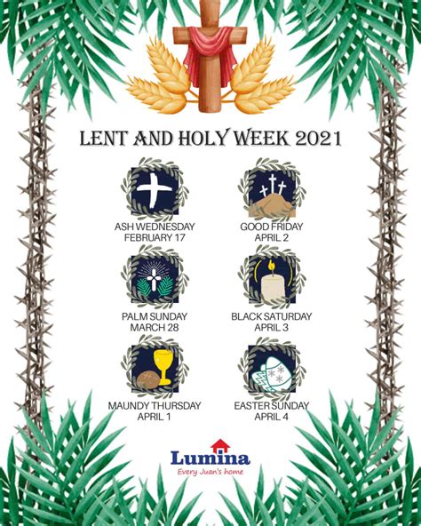 How to Observe Lenten Season in the New Normal | Lumina Homes ...