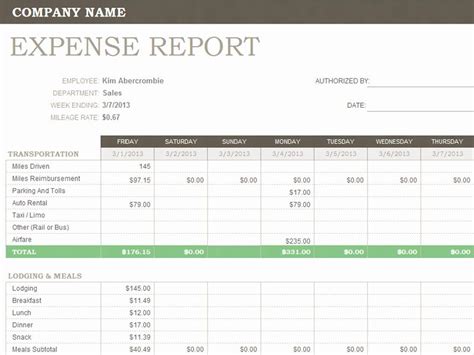 Expense Report Template Excel Best Of Business Expenses Template Business Spreadsheet Template ...