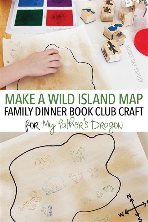 Make a Wild Island Map: Family Dinner Book Club for My Father's Dragon | Sunny Day Family