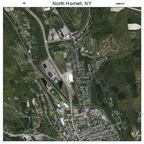 Aerial Photography Map of North Hornell, NY New York