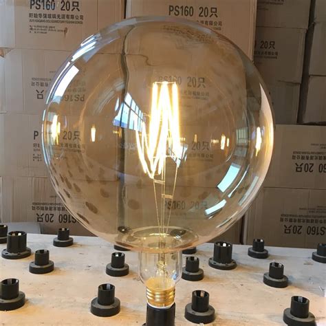 Big Size Edison Led Bulb Giant Globe Bulb G380 Non-dimmable 8w 220-240v E40 Vintage Light Bulb ...