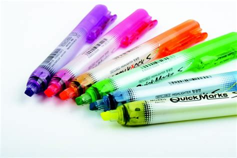 Gambar : pena, warna, berpendar, stabilo, Pelangi, kertas surat, magenta, frasa, pulpen ...