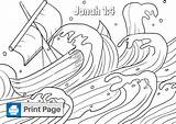 Jonah And The Whale Story Coloring Pages sketch template