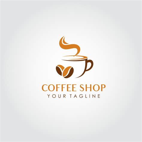 Coffee shop logo design vector. Suitable for your business logo 5348751 Vector Art at Vecteezy