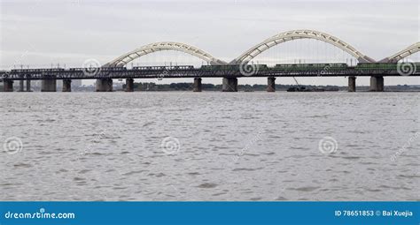 The Bridge Over Songhua River in Harbin,china Editorial Stock Photo - Image of visitor, river ...