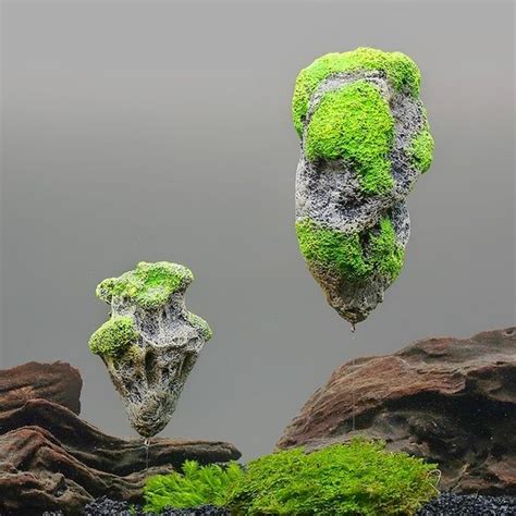 Wish | Aquarium Floating Rocks Suspended Stones For Magic Landscaping Decoration Planted ...