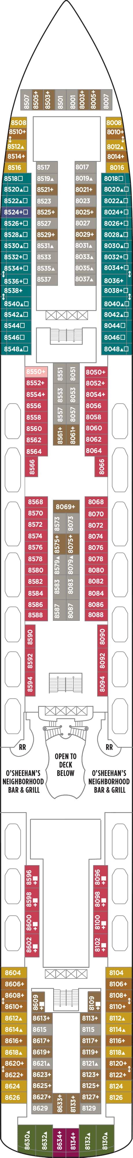 Norwegian Gem Floor Plan | Floor Roma