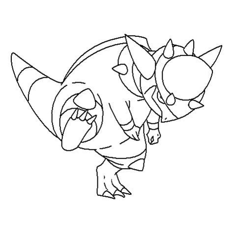 Printable Rampardos Pokemon Coloring Page - Free Printable Coloring ...