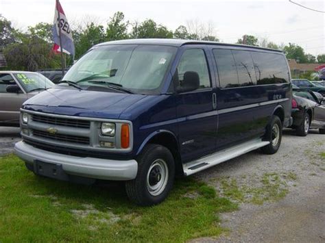 Find used 2001 Chevrolet Express Extended 3500 15 passenger van very low miles one owner in Fort ...