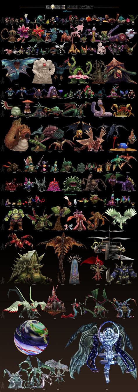 Glorious Final Fantasy 7, 8, 9 Bestiary Galleries Remind Us of Amazing ...