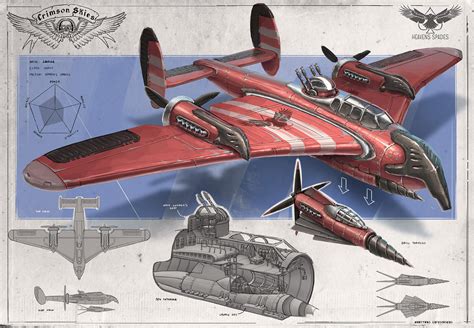 Redesign: Crimson Skies (Carrier heavy fighter) by martydesign on DeviantArt