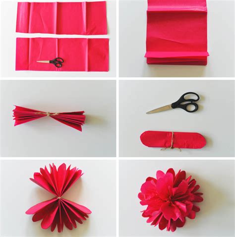 How To Make Tissue Paper Flowers For A Beautiful Backdrop