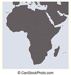 Political map of africa. vector illustration design. | CanStock