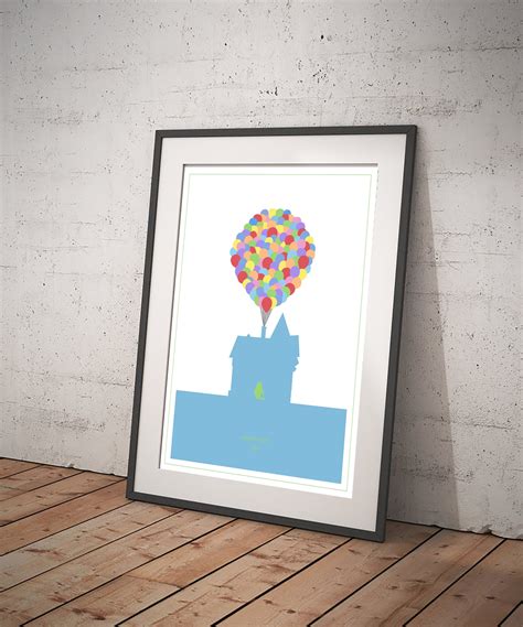 Up Poster Disney Pixar Movie Print Minimal Poster Living - Etsy