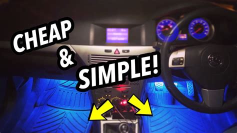 How to Install interior Car LED lights | CHEAP & SIMPLE! - YouTube