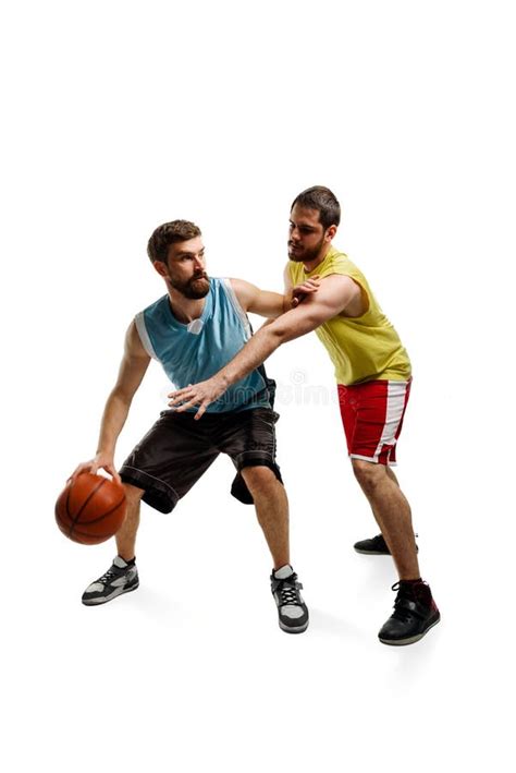 Game of Two Basketball Players Stock Photo - Image of people, fitness ...